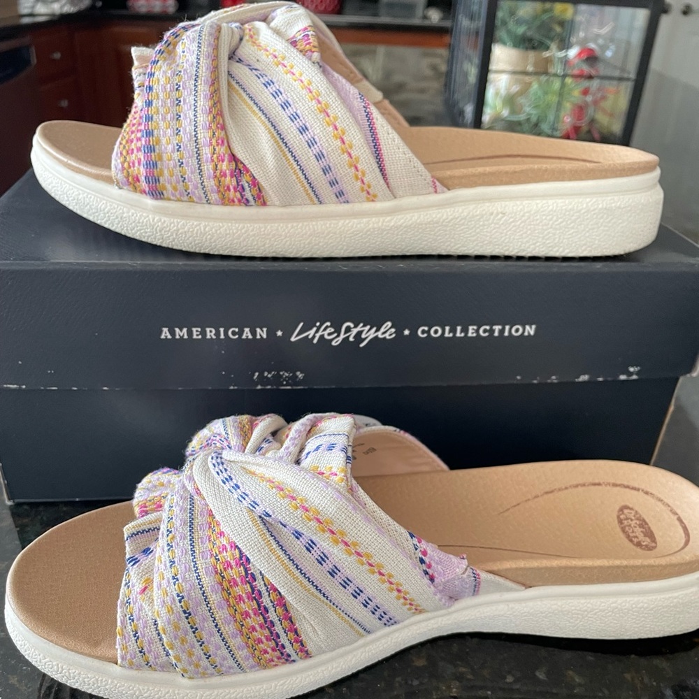 Dr Scholls slip on sandals